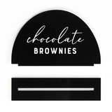 Acrylic Buffet Food Name Sign