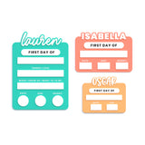 Personalized First and Last Day of School Sign