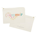 Made For Summer Cotton Canvas Cosmetic Bag