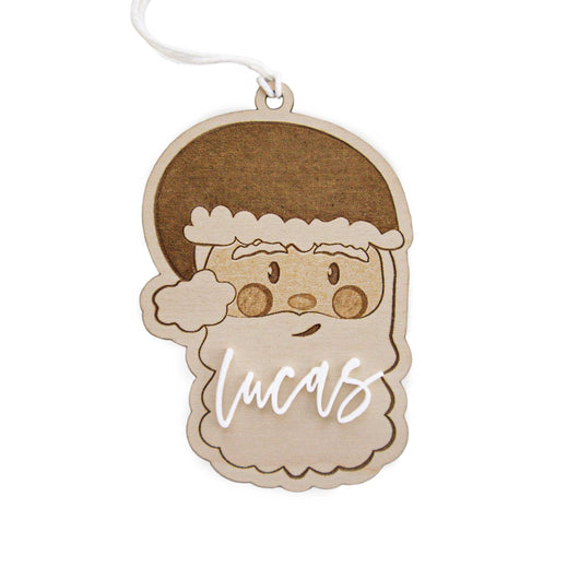 Personalized Name Santa Gift Tag