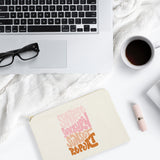 Sunrise Sunburn Sunset Repeat Cotton Canvas Cosmetic Bag