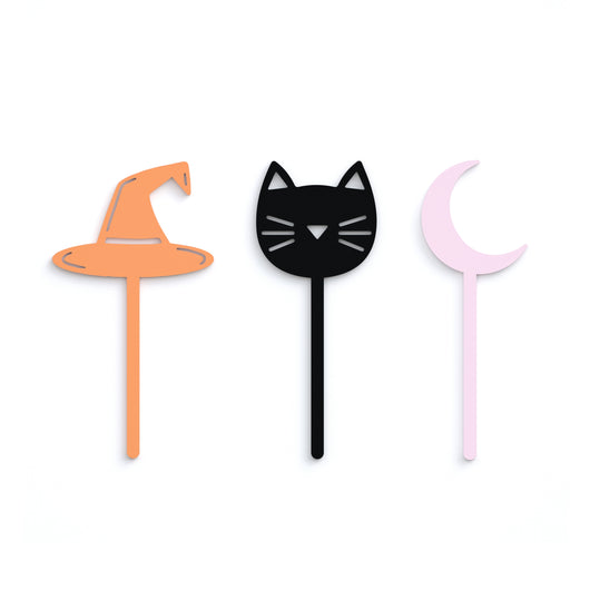 Halloween Cupcake Toppers, Set of 12