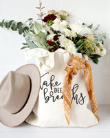 Take Deep Breaths Gym Cotton Canvas Tote Bag - The Cotton and Canvas Co.