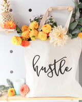 Hustle Cotton Canvas Tote Bag - The Cotton and Canvas Co.
