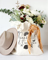 Beer, Lime and Tan Lines Cotton Canvas Tote Bag - The Cotton and Canvas Co.