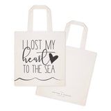 I Lost My Heart to the Sea Cotton Canvas Tote Bag - The Cotton and Canvas Co.