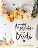 Mother of the Bride Wedding Cotton Canvas Tote Bag - The Cotton and Canvas Co.