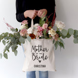 Mother of the Bride Personalized Wedding Cotton Canvas Tote Bag - The Cotton and Canvas Co.