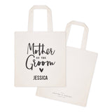 Mother of the Groom Personalized Wedding Cotton Canvas Tote Bag - The Cotton and Canvas Co.