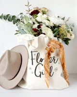 Flower Girl Wedding Cotton Canvas Tote Bag - The Cotton and Canvas Co.