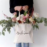 Bridesmaid Wedding Cotton Canvas Tote Bag - The Cotton and Canvas Co.
