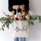 Bride Wedding Cotton Canvas Tote Bag - The Cotton and Canvas Co.
