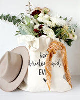 Best Bridesmaid Ever Wedding Cotton Canvas Tote Bag - The Cotton and Canvas Co.