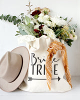 Bride Tribe Wedding Cotton Canvas Tote Bag - The Cotton and Canvas Co.