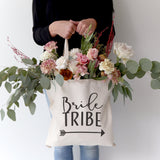 Bride Tribe Wedding Cotton Canvas Tote Bag - The Cotton and Canvas Co.