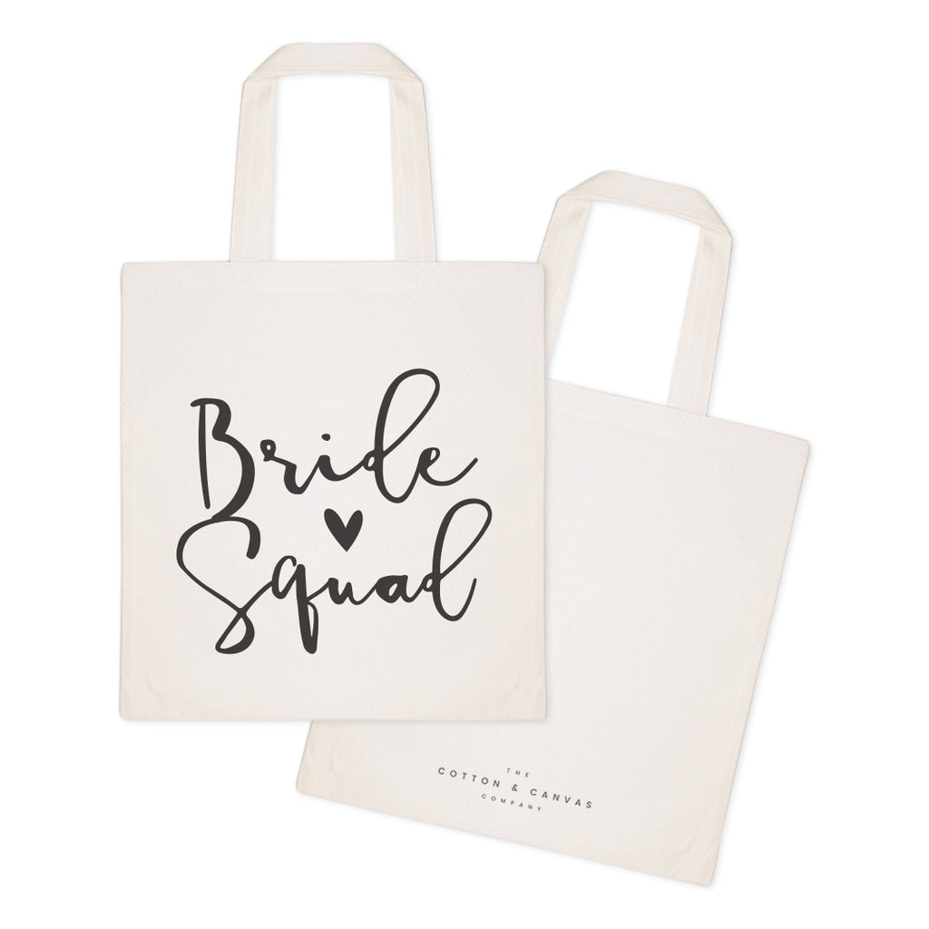 Bride squad canvas clearance bag
