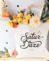 Saturdaze Weekend Cotton Canvas Tote Bag - The Cotton and Canvas Co.