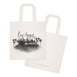 Los Angeles Cityscape Cotton Canvas Tote Bag - The Cotton and Canvas Co.