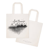 San Francisco Cityscape Cotton Canvas Tote Bag - The Cotton and Canvas Co.