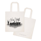 New York Cityscape Cotton Canvas Tote Bag - The Cotton and Canvas Co.
