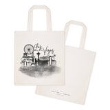 Las Vegas Cityscape Cotton Canvas Tote Bag - The Cotton and Canvas Co.