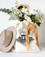 Paris Cityscape Cotton Canvas Tote Bag - The Cotton and Canvas Co.