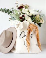 Personalized Name Ghost Cotton Canvas Tote Bag - The Cotton and Canvas Co.