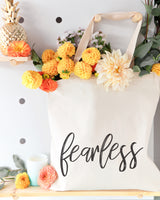 Fearless Gym Cotton Canvas Tote Bag - The Cotton and Canvas Co.