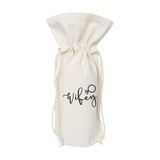 Wifey Cotton Canvas Wine Bag - The Cotton and Canvas Co.