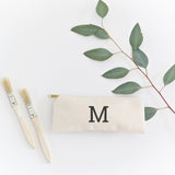 Personalized Modern Monogram Pencil Case and Travel Pouch - The Cotton and Canvas Co.