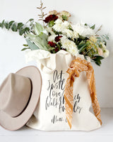 Act Justly Love Mercy Walk Humbly, Micah 6:8 Cotton Canvas Tote Bag - The Cotton and Canvas Co.