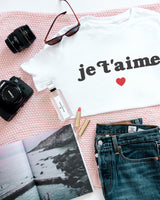 Je T'aime Women's Graphic Tee - The Cotton and Canvas Co.