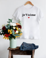 Je T'aime Women's Graphic Tee - The Cotton and Canvas Co.