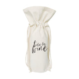 Time for Wine Cotton Canvas Wine Bag - The Cotton and Canvas Co.