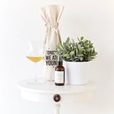 Tonight We Are Young Cotton Canvas Wine Bag - The Cotton and Canvas Co.