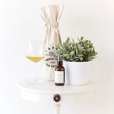 Happy in the Haze of a Drunken Hour Cotton Canvas Wine Bag - The Cotton and Canvas Co.