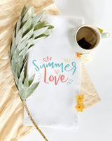 Summer Love Kitchen Tea Towel - The Cotton and Canvas Co.