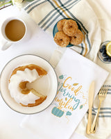 Good Morning Pumpkin Kitchen Tea Towel - The Cotton and Canvas Co.