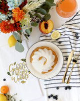 Gobble Til You Wobble Kitchen Tea Towel - The Cotton and Canvas Co.