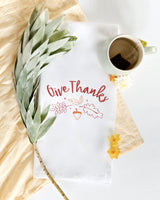 Give Thanks Kitchen Tea Towel - The Cotton and Canvas Co.