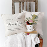 Custom Pillow Cover - The Cotton and Canvas Co.