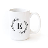 Botanical Monogram Personalized Coffee Mug - The Cotton and Canvas Co.