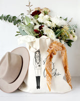 Stay Golden Cotton Canvas Tote Bag - The Cotton and Canvas Co.