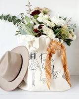 Fierce and Fab Cotton Canvas Tote Bag - The Cotton and Canvas Co.