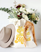 Sun Shine on My Mind Cotton Canvas Tote Bag - The Cotton and Canvas Co.