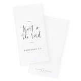 Trust in the Lord, Proverbs 3:5 Cotton Canvas Scripture, Bible Kitchen Tea Towel - The Cotton and Canvas Co.