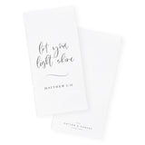 Let Your Light Shine, Matthew 5:16 Cotton Canvas Scripture, Bible Kitchen Tea Towel - The Cotton and Canvas Co.