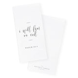 I Will Fear No Evil, Psalm 23:4 Cotton Canvas Scripture, Bible Kitchen Tea Towel - The Cotton and Canvas Co.