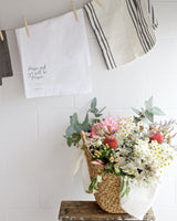 Forgive and You Will Be Forgiven, Luke 6:37 Cotton Canvas Scripture, Bible Kitchen Tea Towel - The Cotton and Canvas Co.