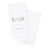 Be Still, Psalm 46:10 Cotton Canvas Scripture, Bible Kitchen Tea Towel - The Cotton and Canvas Co.